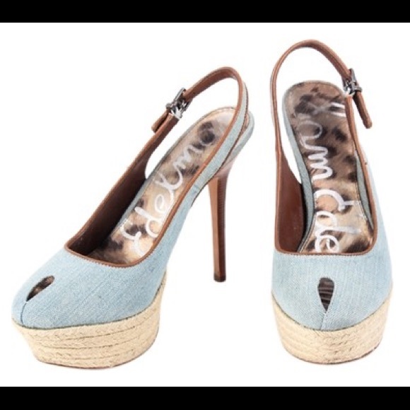 β¨Sam Edelman β€οΈ Novato Peep-Toe Slingbacksβ¨ - Picture 3 of 10